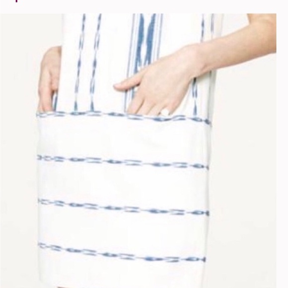 Ralph Lauren Black Label Ikat Mini Dress Coastal - Picture 4 of 10